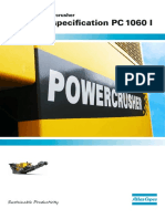 Technical Specification PC 1060 I: Atlas Copco Powercrusher