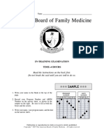 American Board of Family Medicine: TTT SAMPLE TTT