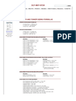 Process Cooling System Chiller and Tower Sizing Formuals