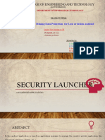 Qis College of Engineering and Technology: Security Launcher: Making Data Protection For Lost or Stolen Android Devices