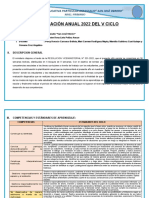 Planificación Anual V Ciclo Sjo