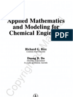 Applied Maths and Modeling For Chemical Engineers