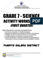 Grade 7 - Science: Activity Worksheets