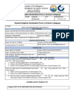 Department of Education: Gawad Kampilan Nomination Form 2 (School Category)