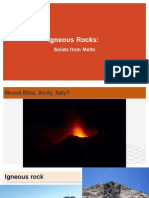 Igneous Rocks:: Solids From Melts