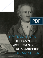 Critical Lives - Johann Wolfgang Von Goethe - Reaktion Books (2020)