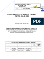 P 136 P&C Mec 15-06-016 Procedimiento Retiro D 1306