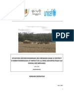 Situation Socioéconomique Des Ménages Dans Les Districts D'ambatondrazaka Et Impact de La Crise Sociopolitique Au Niveau Des Ménages (PADR, ROR, UNDP, UNICEF/2011)