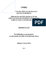 Do Latifundio Ao Agronegocio Os Adversarios Do MST No Jornal Sem Terra - Diogenes Luiz Da Silva - 2013 - Versao Definitiva