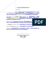 Modelo Fisioterapêutico Laudo INSS