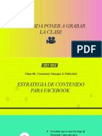 Clase 6 - Estrategia de Contenido para Facebook