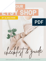 AlissaRose OpenYourShop Checklist