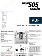 Manual Zoom 505 Guitar - PT-BR