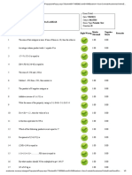 Exam Result: No. Right/Wrong Marks Obtained Negative Mark Remarks