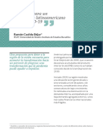 Propuesta para Un Crecimiento Latinoamericano Postcovid-19: Ramón Casilda Béjar