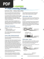 Tow Line Loadings On Ship Mooring Fittings