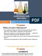 Elements, Compounds and Mixtures: Gen. Science