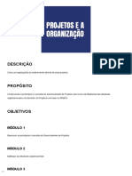 Projetos e A Organização