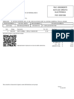 Grupo Racce S.R.L.: RUC: 20533805575 Nota de Crédito Electrónica F001-00001556