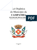 Lei Organica Do Municipio de Campanha