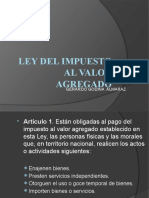 Ley Del Impuesto Al Valor Agregado