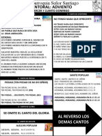 Esquema Del Pueblo Misa de Domingo - Segundo y Tercer Domingo de Adviento