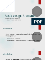 Basic Design Elements: Conceptual Design Elements Point, Line, Plane and Volume