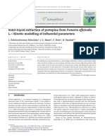 Solid-Liquid Extraction of Protopine From Fumaria Officinalis L.-Kinetic Modelling of in Uential Parameters