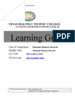 Learning Guide Learning Guide: Nefas Silk Poly Technic College