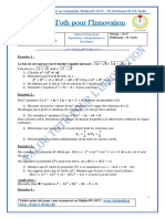 Serie Equations Inéquations Et Systèmes Cours de Renforcement 1S1 1S3 WWW - Axloutoth.sn