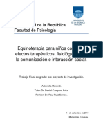 Equinoterapia para Ninos Con Tea Efectos Terapeuticos Fisiologicos y en La Comunicacion e Interaccion Social. Version Corregida 0