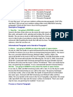 Essay Types and Paragraph Types