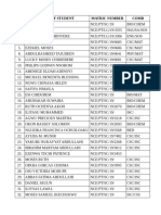 S/N Name of Student Matric Number Comb