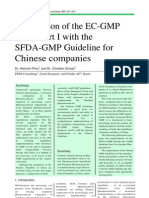 Comparison of The EC-GMP Guide Part I With The SFDA-GMP Guideline For Chinese Companies