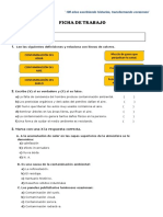 Ficha de Trabajo - La Contaminación