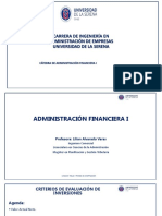 Unidad IV Criterios Evaluación de Inversiones AFI 2022