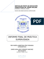 Trabajo. Informe Final de Práctica Supervisada