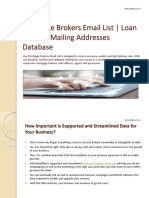 Mortgage Brokers Email List