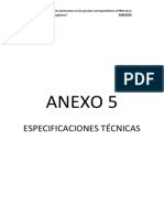 Anexo 5 - Especificaciones Tecnicas