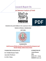 Financial Statement Analysis of Nestle India