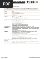 IGCSE. Vocabulary List.