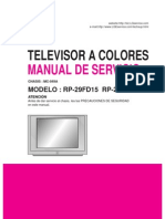 Televisor A Colores: Manual de Servicio