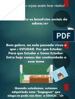 Aula Os Beneficios Da Educação