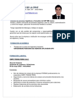 CV Jorge Torres de La Cruz Documentado