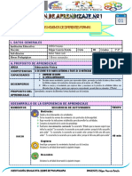 Sesión de Aprendizaje #1 Iiiciclo