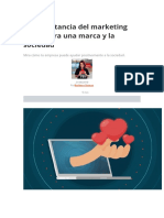 La Importancia Del Marketing Social para Una Marca y La Sociedad