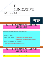 Short Communicative Message