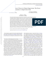 Power Dynamics in Supervision Scale