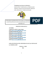 Propuesta Pedagógica - Investigación Vii