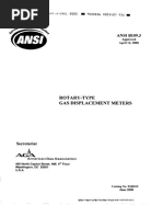 ANSI B109.3 Rotary-Tipe Gas Displacement Meters